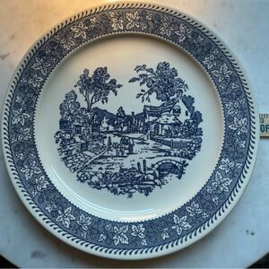Homer Laughlin Farmhouse round PLATTER Stratwood Shakespeare Great Condition